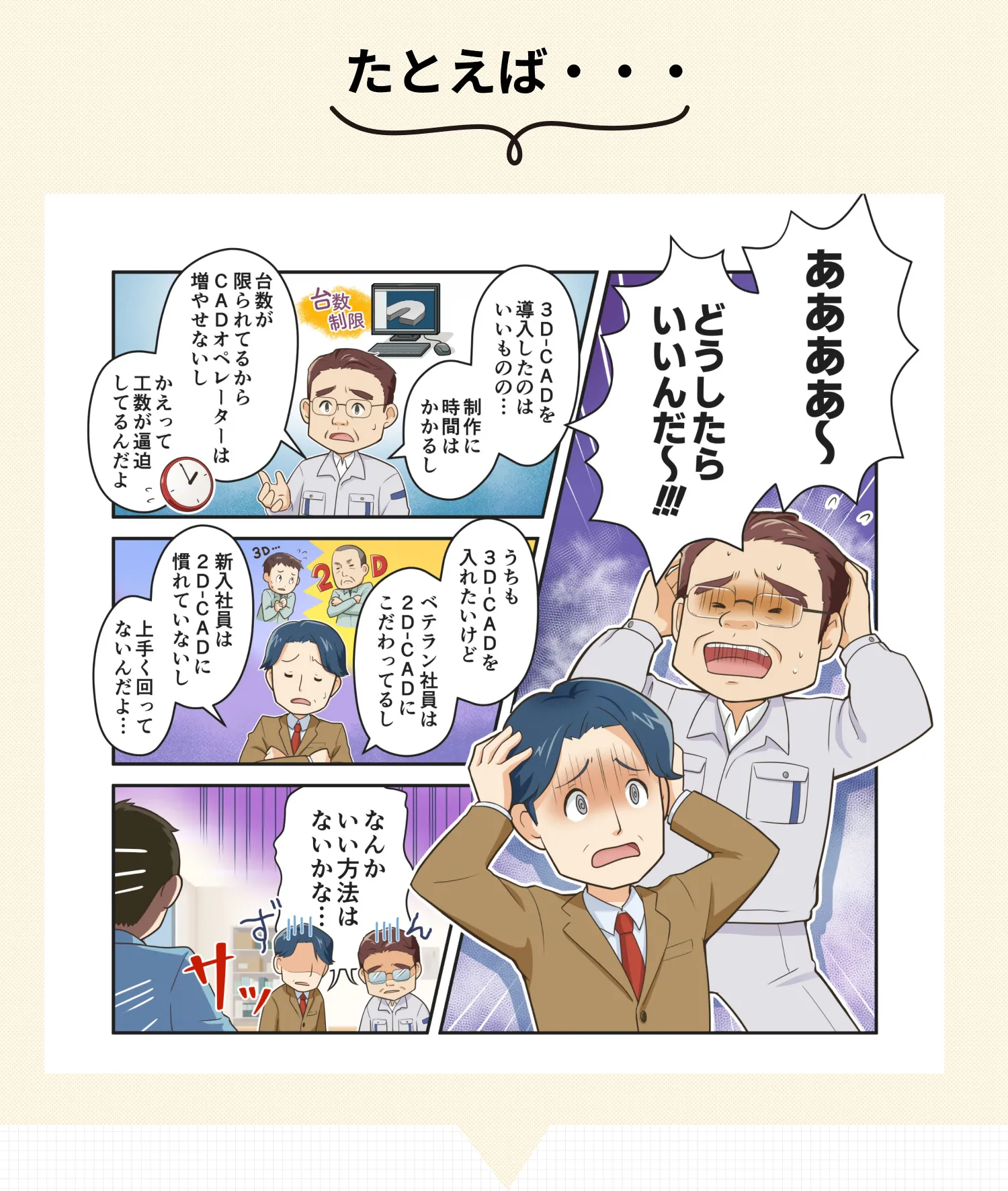 悩みの漫画